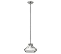 Luminosa Lighting Elstead Hinkley Congress Dome Pendant Light 1X E27 Chrome