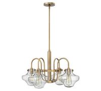 Luminosa Lighting Elstead Congress Multi Arm Chandelier Brushed Caramel Finish, E27