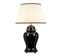 Elstead Lighting Designers Lightbox Chiling 1Lt Table Lamp Finish: Black Wired: 1 X 60W E27 220-240V 50Hz Shade Included