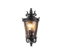 Elstead Lighting Elstead Baltimore Single Light Medium Half Outdoor Lantern in a Weathered Bronze Patina