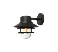 Luminosa Lighting Elstead Copenhagen 1 Light Outdoor Dome Wall Lantern Light Black Ip44, E27