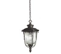 Elstead Lighting Elstead Luverne Single Light Ceiling Pendant in Rubbed Bronze Finish (Outdoor)