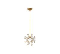 Elstead Sun King Glass Ceiling Pendant Light - Gold