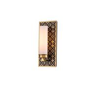 Elstead Lighting Elstead Ziggy Single Light Bathroom Glass Wall Fitting In Gold Finish