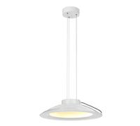 Luminosa Lighting Elstead Europa Led 1 Light Medium Dome Ceiling Pendant White Painted Finish