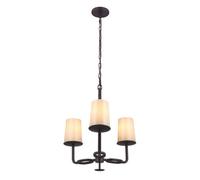 Luminosa Lighting Elstead Huntley Multi Arm Chandelier 3 Light Bronze Finish, E27