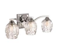 Luminosa Lighting Luminosa Kalli 3 Light Bathroom Over Mirror Wall Light Polished Chrome Ip44, G9