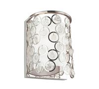 Luminosa Lighting Elstead Lexi 1 Light Indoor Wall Light Polished Nickel, E27