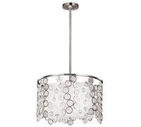 Feiss Lexi 3 Light Pendant, Silver
