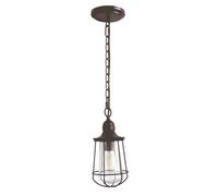 Luminosa Lighting Elstead Marine 1 Light Small Ceiling Lantern Pendant Bronze, E27