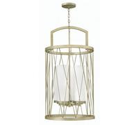 Elstead Lighting Nest 4 Light Pendant Chandelier - Silver Leaf