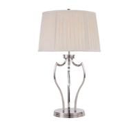 Elstead Lighting Pimlico 1Lt Table Lamp Finish: Polished Nickel Wired: 1X60W E27 220-240V 50Hz, Shade Included