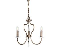 Elstead Lighting Pimlico Chandelier 3 Light Dark Bronze Finish, E14