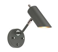 Elstead Lighting Quinto 1 Light Wall Light - Dark Grey Polished Nickel
