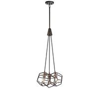 Kichler Rocklyn 3 Light Chandelier, Silver