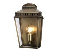 Elstead Lighting Elstead Mansion House Single Light Solid Brass Outdoor Wall Lantern in an Antique Finish