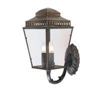 Luminosa Lighting Elstead Mansion House 3 Light Outdoor Wall Lantern Light Brass Ip44, E14