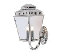 Elstead Lighting Mansion House 3 Light Outdoor Wall Lantern Light Polished Nicke