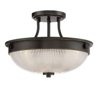 Elstead Mantle 2 Light Semi-Flush - Palladian Bronze, E27