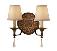 Luminosa Lighting Elstead Marcella 2 Light Indoor Candle Wall Light British Bronze, E14