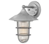 Luminosa Lighting Elstead Marina 1 Light Small Outdoor Wall Lantern Silver Ip44, E27