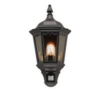 Elstead Medstead outdoor wall light, sensor, black