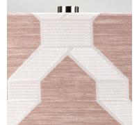 Elstead Milo table lamp, nickel-white/pink