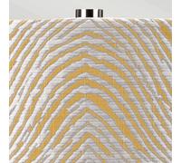 Elstead Milo table lamp, nickel-white/yellow