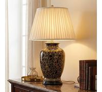 Elstead Morris table lamp with porcelain base