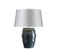 Luminosa Lighting Elstead Neptune 1 Light Table Lamp Blue Glaze, E27