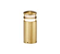 Elstead Lighting Elstead Newbrighton Single Light Small Outdoor Bollard in Antique Brass Finish