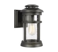 Elstead Newport Outdoor 1 Light Wall Lantern, Antique Bronze, Ip44, E27