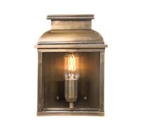 Elstead Old Bailey 1 Light Outdoor Wall Lantern Light Brass Ip44, E27