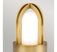 Elstead Paignton pillar light, stainless steel, brass