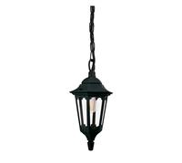 Luminosa Lighting Elstead Parish Mini Outdoor Pendant Ceiling Light, Black Ip44