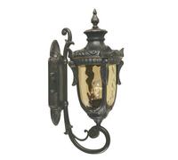 Philadelphia 1 Light Outdoor Medium Wall Lantern Light Old Bronze IP44 E27 Netlighting Brown One Size