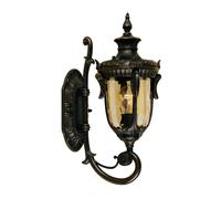 Philadelphia 1 Light Outdoor Small Wall Lantern Light Old Bronze IP44 E27 Netlighting Brown One Size