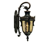 Elstead Philadelphia outdoor wall light, 52 cm, bronze/amber, IP43