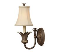 Plantation 1 Light Indoor Wall Light Pearl Bronze E14 Netlighting Brown One Size