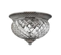 Elstead Plantation 2 Light Small Semi Flush Ceiling Light Polished Antique Nickel, E27