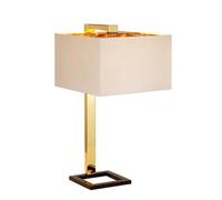 Luminosa Lighting Luminosa Plein 1 Light Table Lamp - Dark Brown, Polished Gold Finish, E27