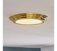 Elstead Lighting Welland 1 Light Flush Light - Polished Brass
