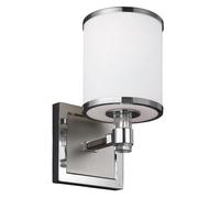 Prospect Park 1 Light Indoor Wall Light Satin Nickel Chrome Chrome E27 Netlighting Grey One Size