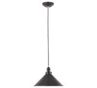 Provence 1 Light Dome Ceiling Pendant Old Bronze E27 Netlighting Brown One Size