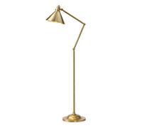 Provence 1 Light Floor Lamp Aged Brass E27 Netlighting Yellow One Size