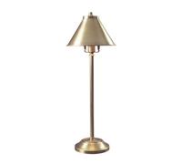 Provence 1 Light Table Lamp Antique Brass E14 Netlighting Yellow One Size