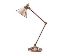 Provence 1 Light Table Lamp Polished Copper E27 Netlighting Brown One Size
