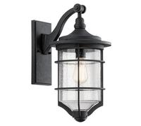 Luminosa Lighting Elstead Royal Marine 1 Light Medium Outdoor Wall Lantern Black Ip44, E27
