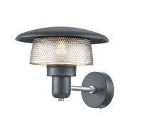 Elstead Lighting Elstead Saturne Single Light Outdoor Wall Lantern In Grey Finish