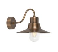 Elstead Lighting Elstead Sheldon Single Light Solid Brass Outdoor Wall Fitting in a Aged Brass Finish